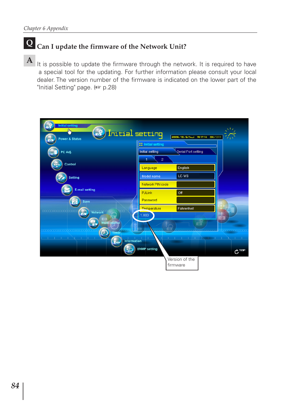 Eiki PJNET-300 User Manual | Page 84 / 86