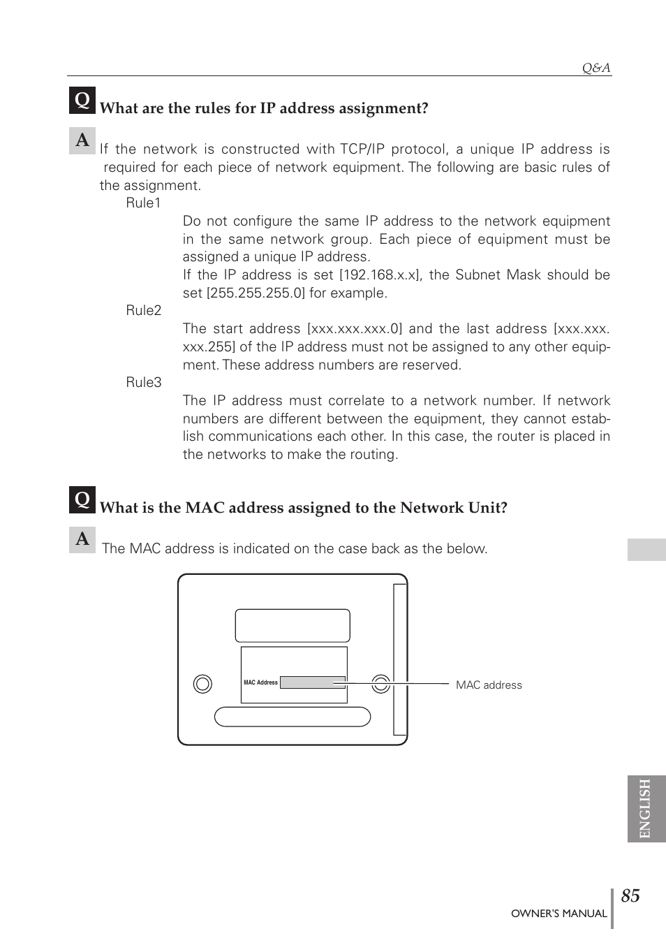 Eiki PJNET-300 User Manual | Page 85 / 86