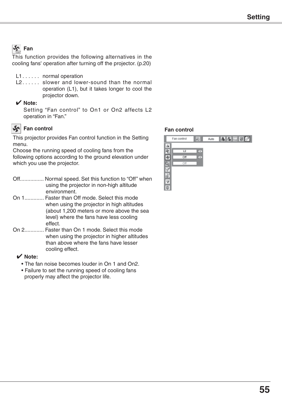 Eiki XGA Diamond Series LC-XD25 User Manual | Page 55 / 75