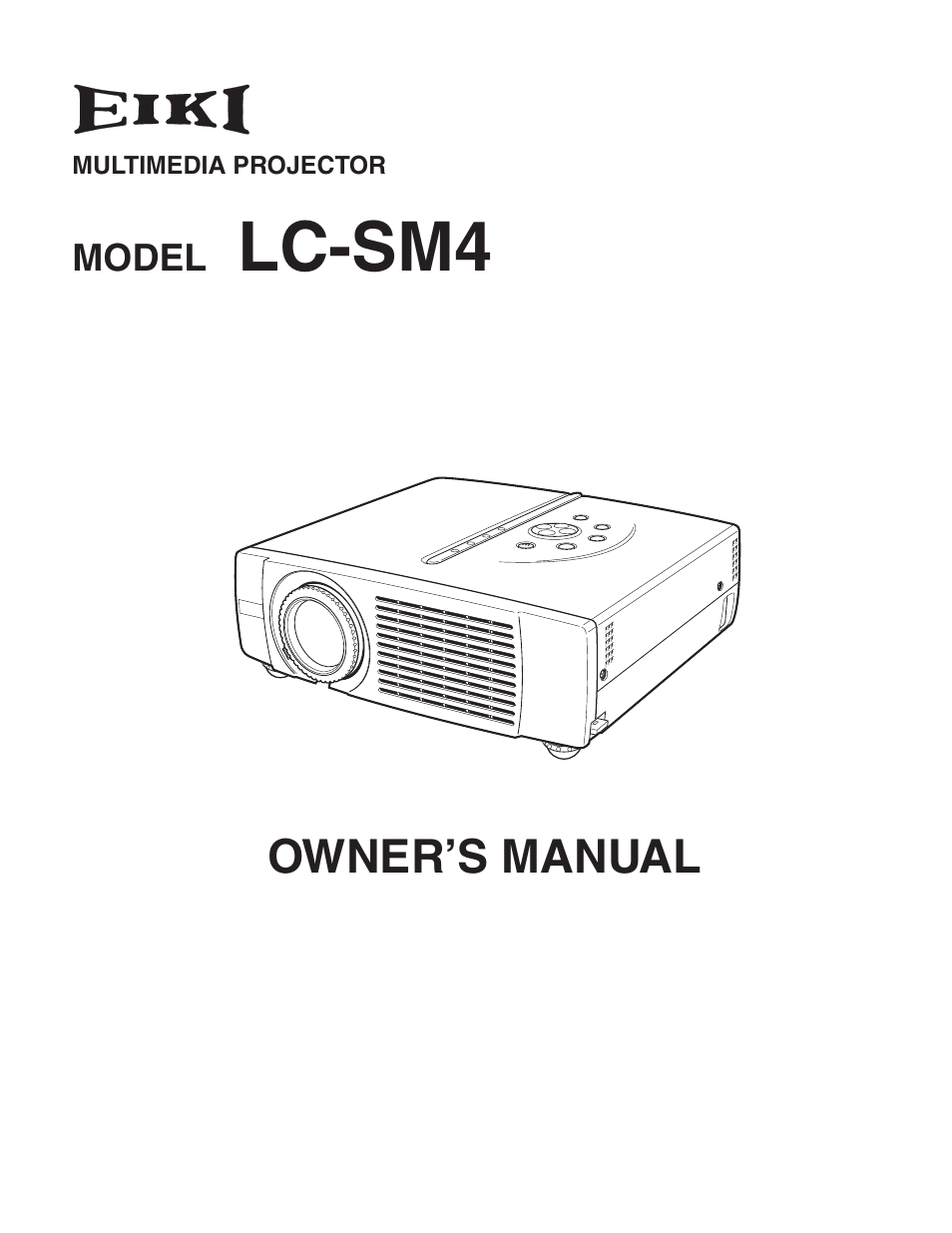 Eiki LC-SM4 User Manual | 44 pages