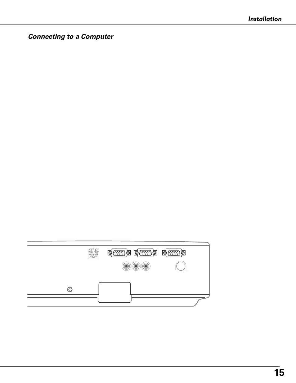 Connecting to a computer | Eiki MODEL LC-XB40 User Manual | Page 15 / 66