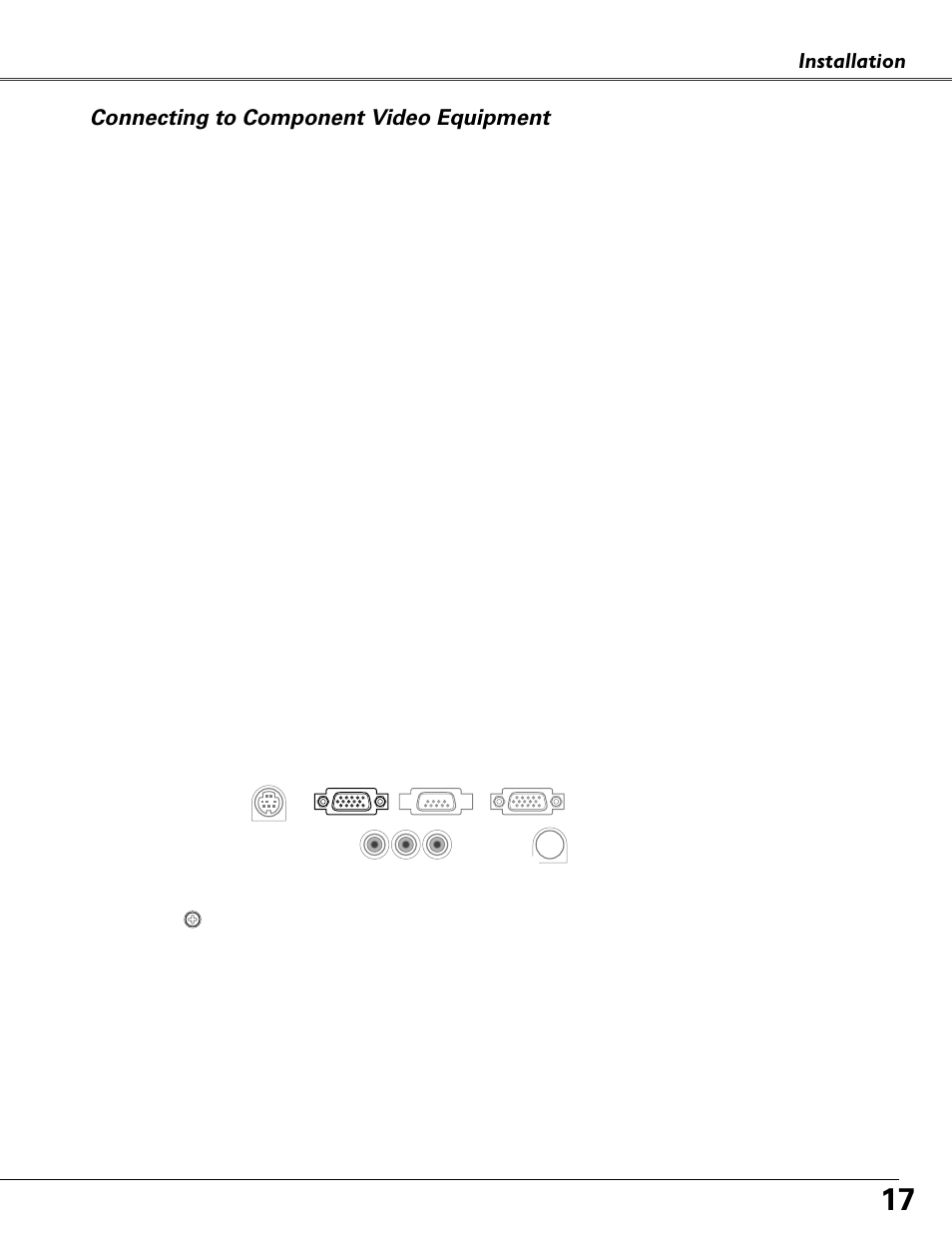 Connecting to component video equipment | Eiki MODEL LC-XB40 User Manual | Page 17 / 66