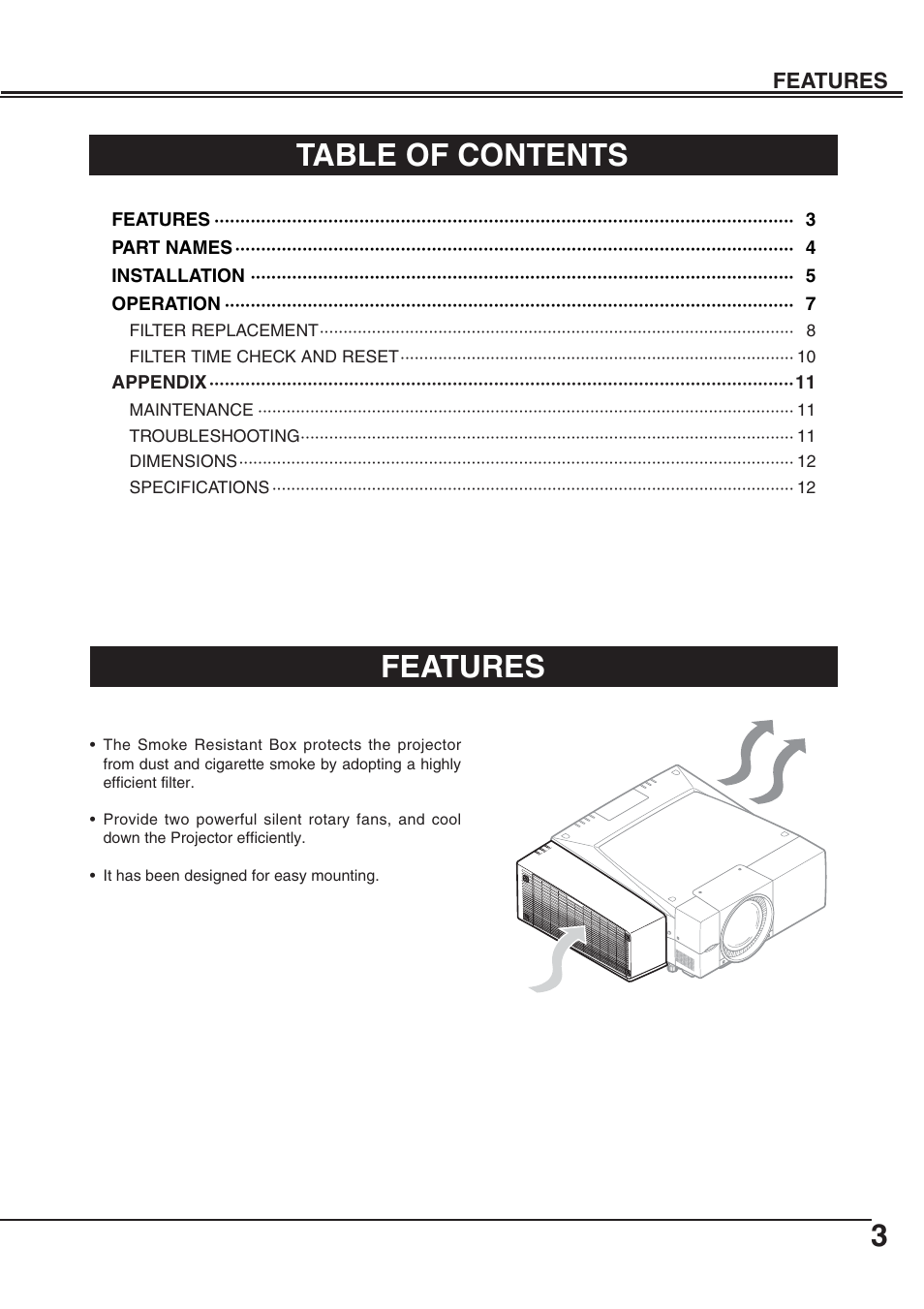 Eiki Smoke Resistant Box AH-69601 User Manual | Page 3 / 14