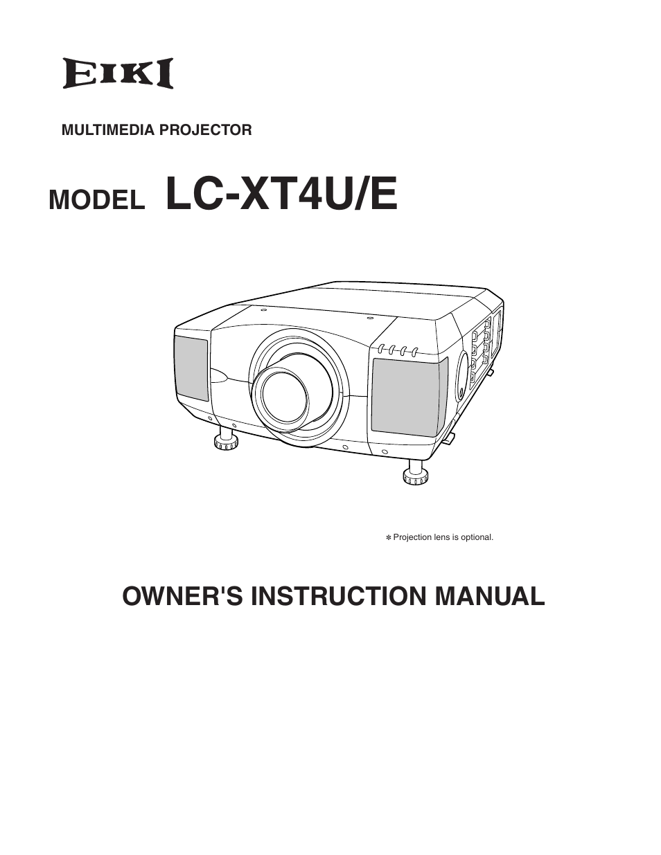 Eiki LC-XT4U/E User Manual | 56 pages