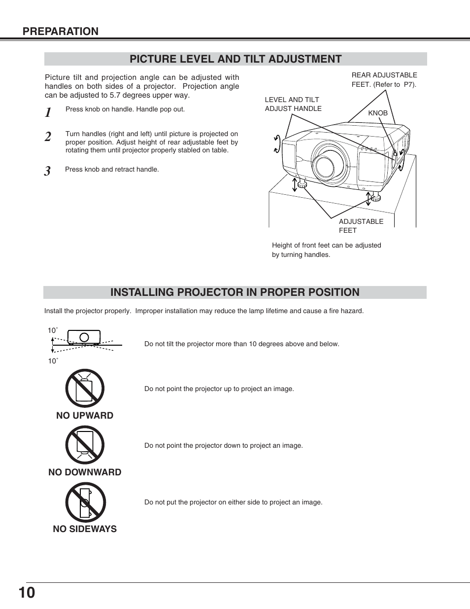 Eiki LC-XT4U/E User Manual | Page 10 / 56