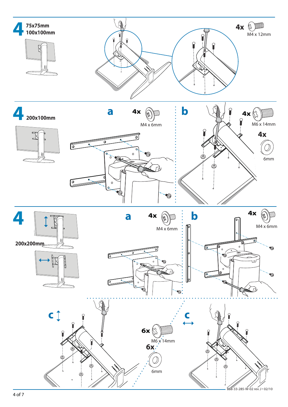 Ba a c c | Ergotron Neo-Flex Widescreen Stand User Manual | Page 4 / 7