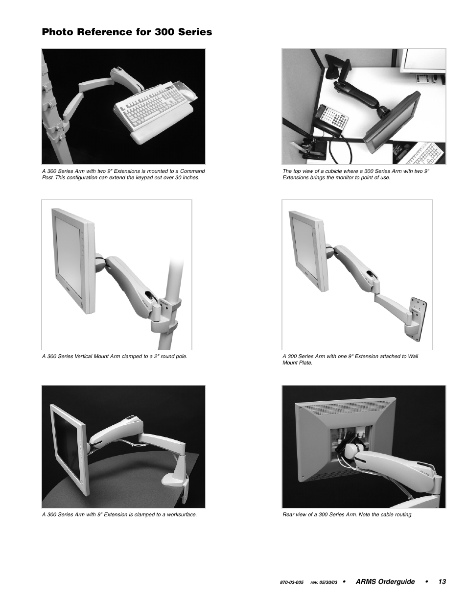 Photo reference for 300 series | Ergotron 870-03-005 User Manual | Page 13 / 68