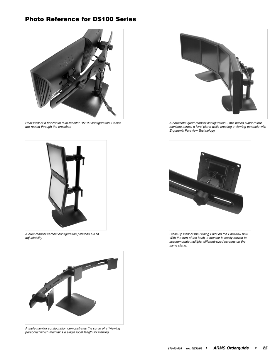 Photo reference for ds100 series | Ergotron 870-03-005 User Manual | Page 25 / 68