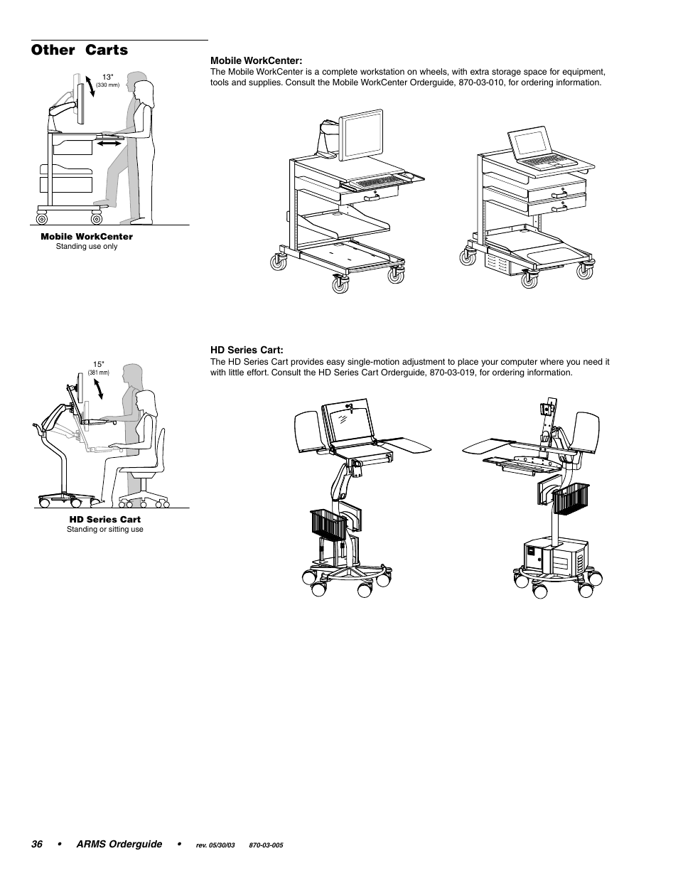 Other carts | Ergotron 870-03-005 User Manual | Page 36 / 68