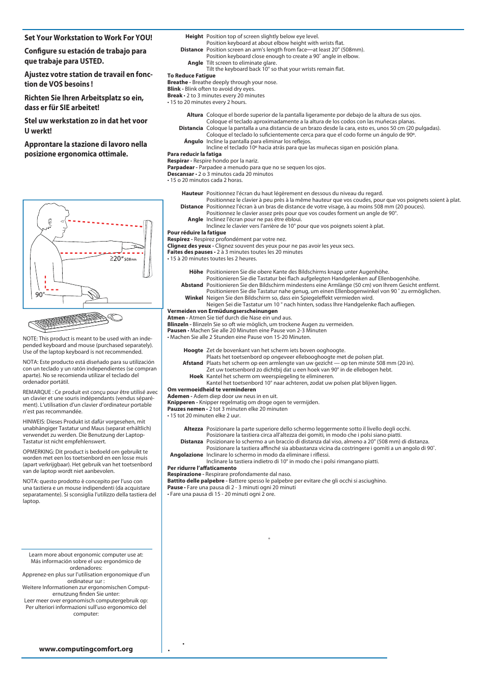 2 of 7 | Ergotron Neo-Flex Notebook Lift Stand User Manual | Page 2 / 7