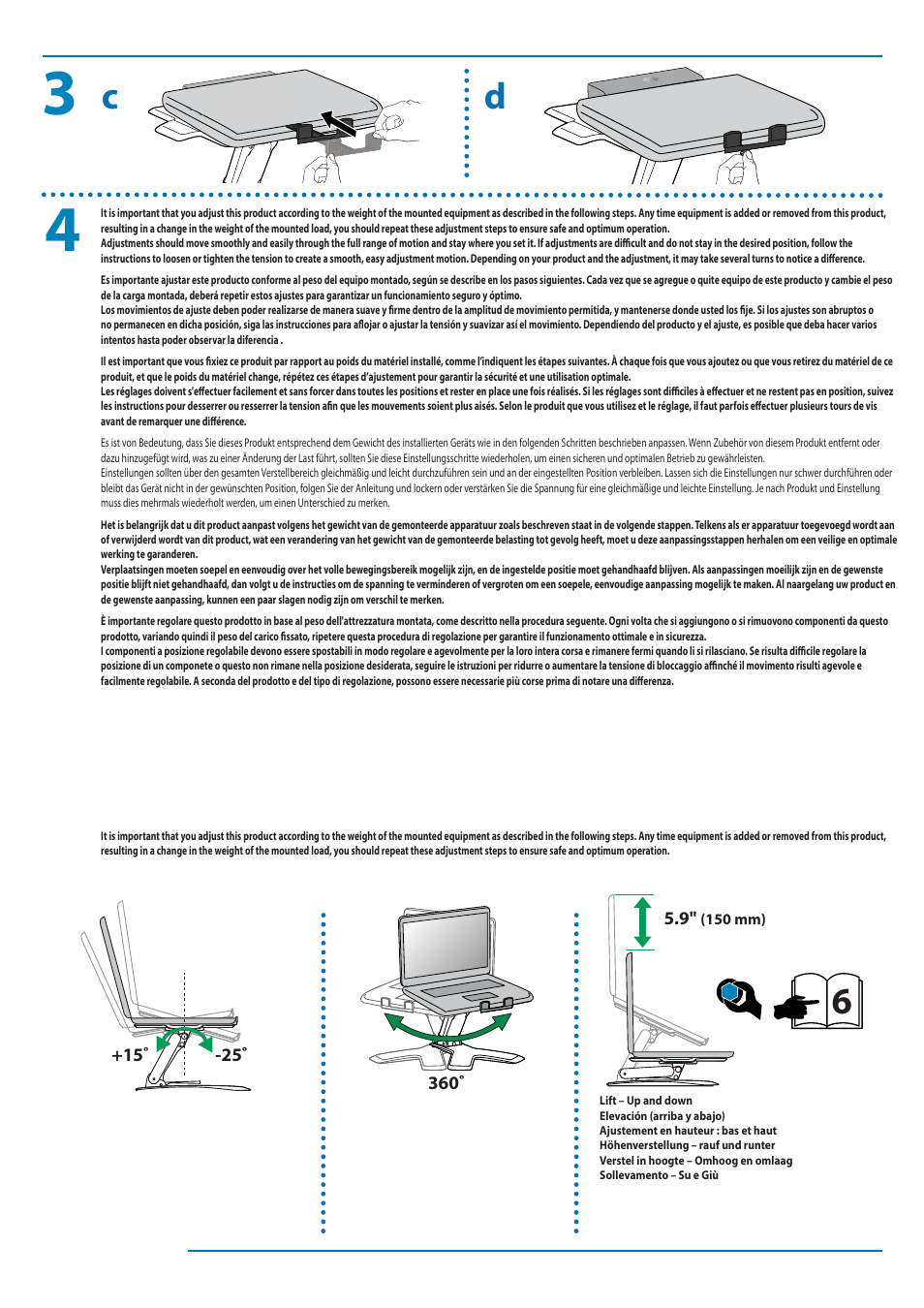 Ergotron Neo-Flex Notebook Lift Stand User Manual | Page 5 / 7