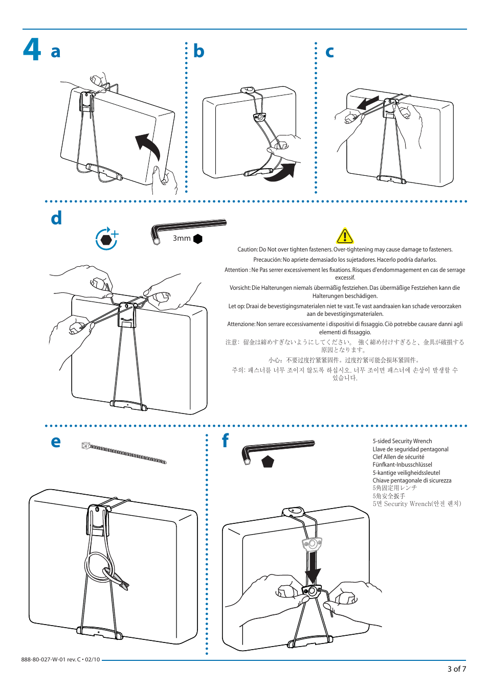 De f, Ab c | Ergotron StyleView SV31 User Manual | Page 3 / 7