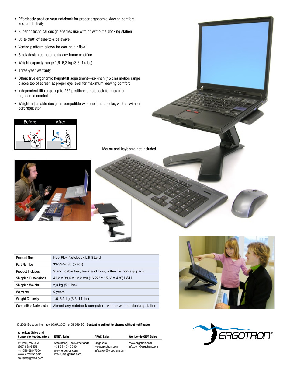 Ergotron Neo-Flex 33-334-085 User Manual | Page 2 / 2