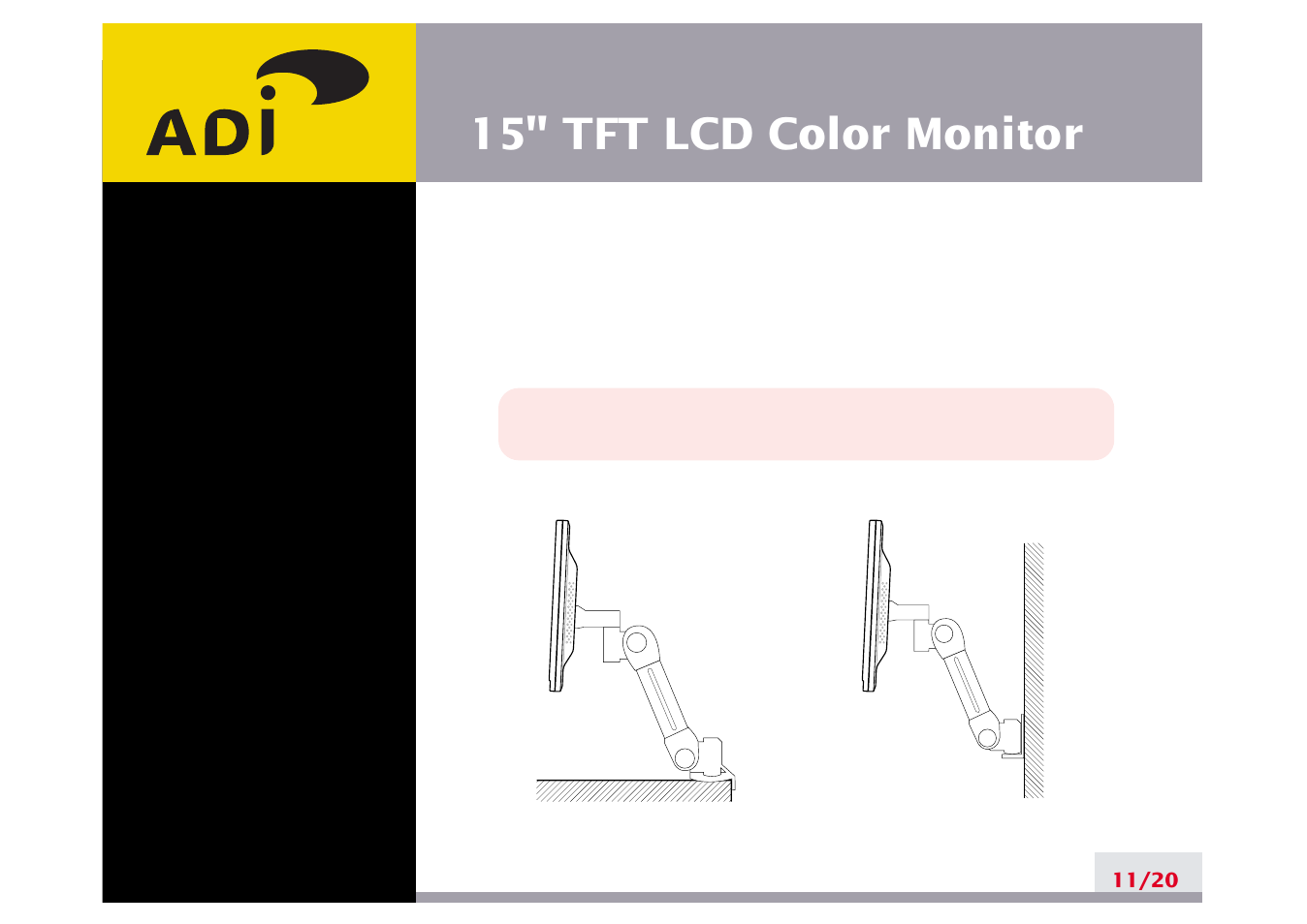 Vesa mount’g | Ergotron A515 User Manual | Page 15 / 24
