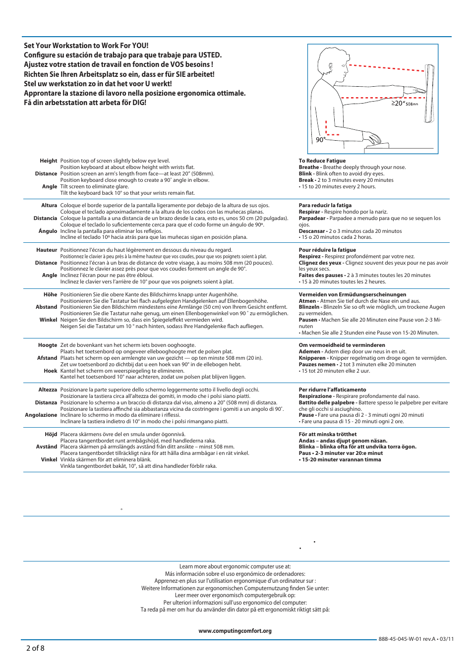 2 of 8 | Ergotron NF User Manual | Page 2 / 8