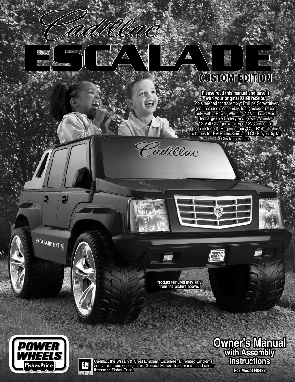 Escalade Sports CADILLAC H0438 User Manual | 36 pages