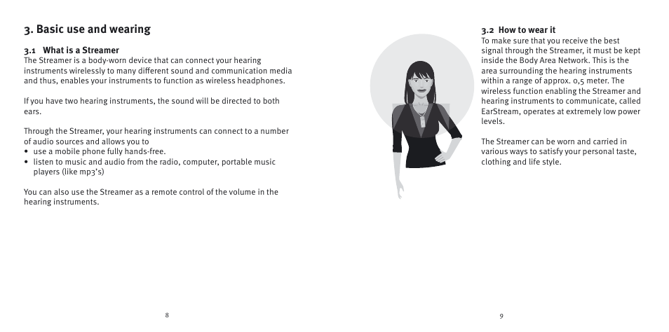 Basic use and wearing | Epoq Steamer User Manual | Page 5 / 35