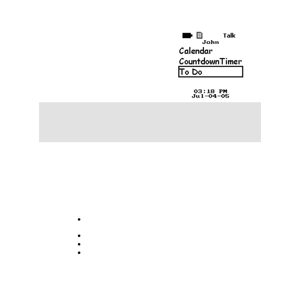 Check off a to do item when completed, View to do items | Enfora TicTalk User Manual | Page 50 / 94