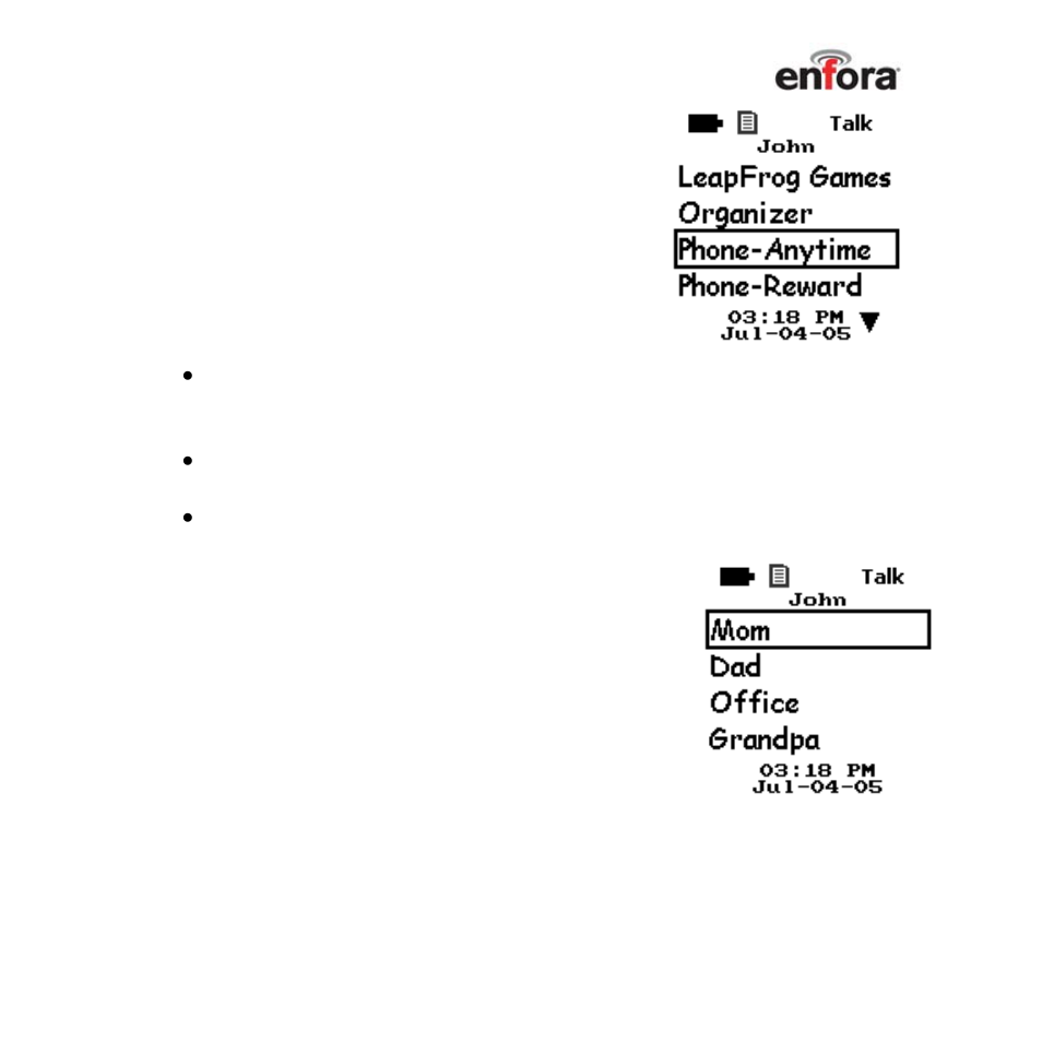 Phone-anytime, Make a phone-anytime call, Quick call (simple mode) feature | Enfora TicTalk User Manual | Page 51 / 94
