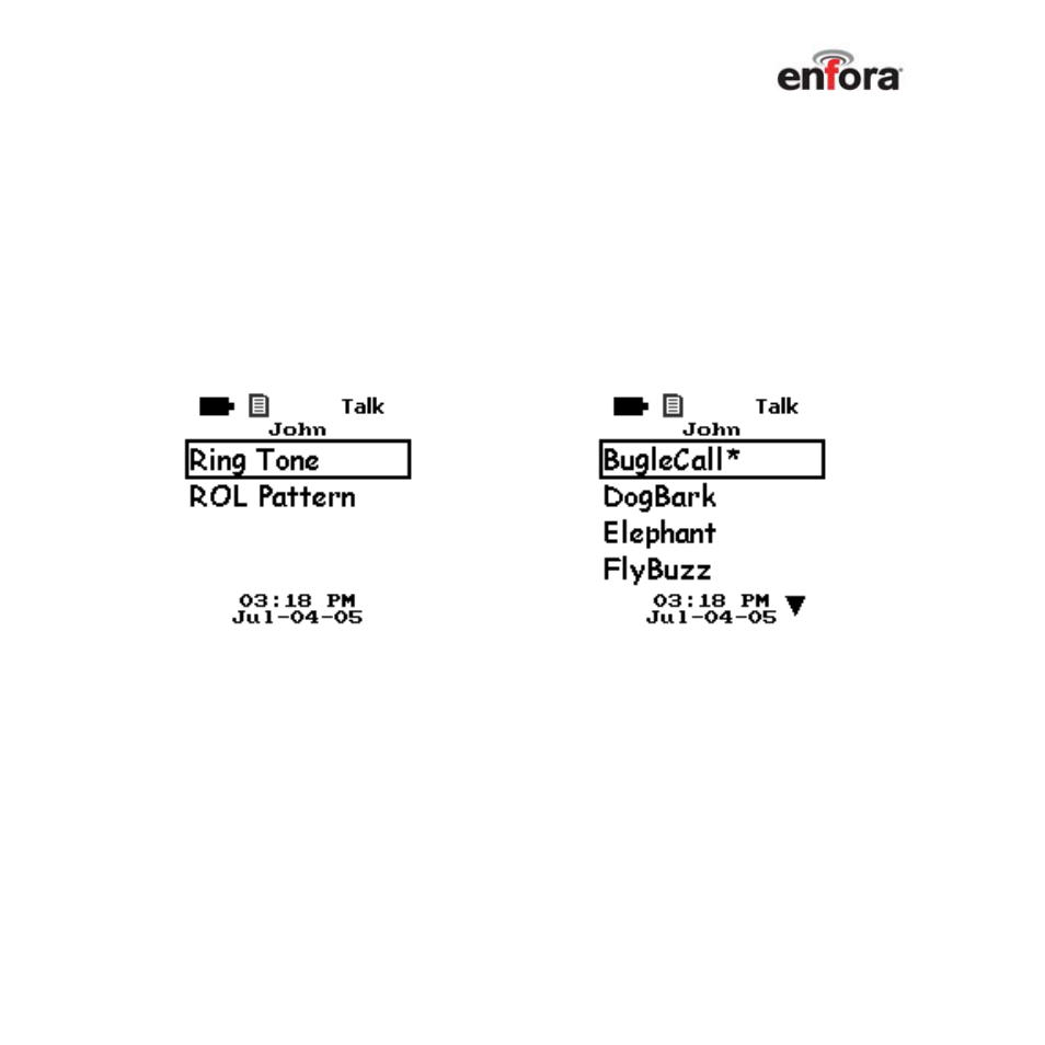 Custom call alerts, Ring tone | Enfora TicTalk User Manual | Page 53 / 94