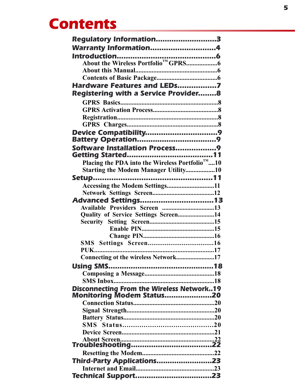 Enfora GSM0400 User Manual | Page 5 / 23