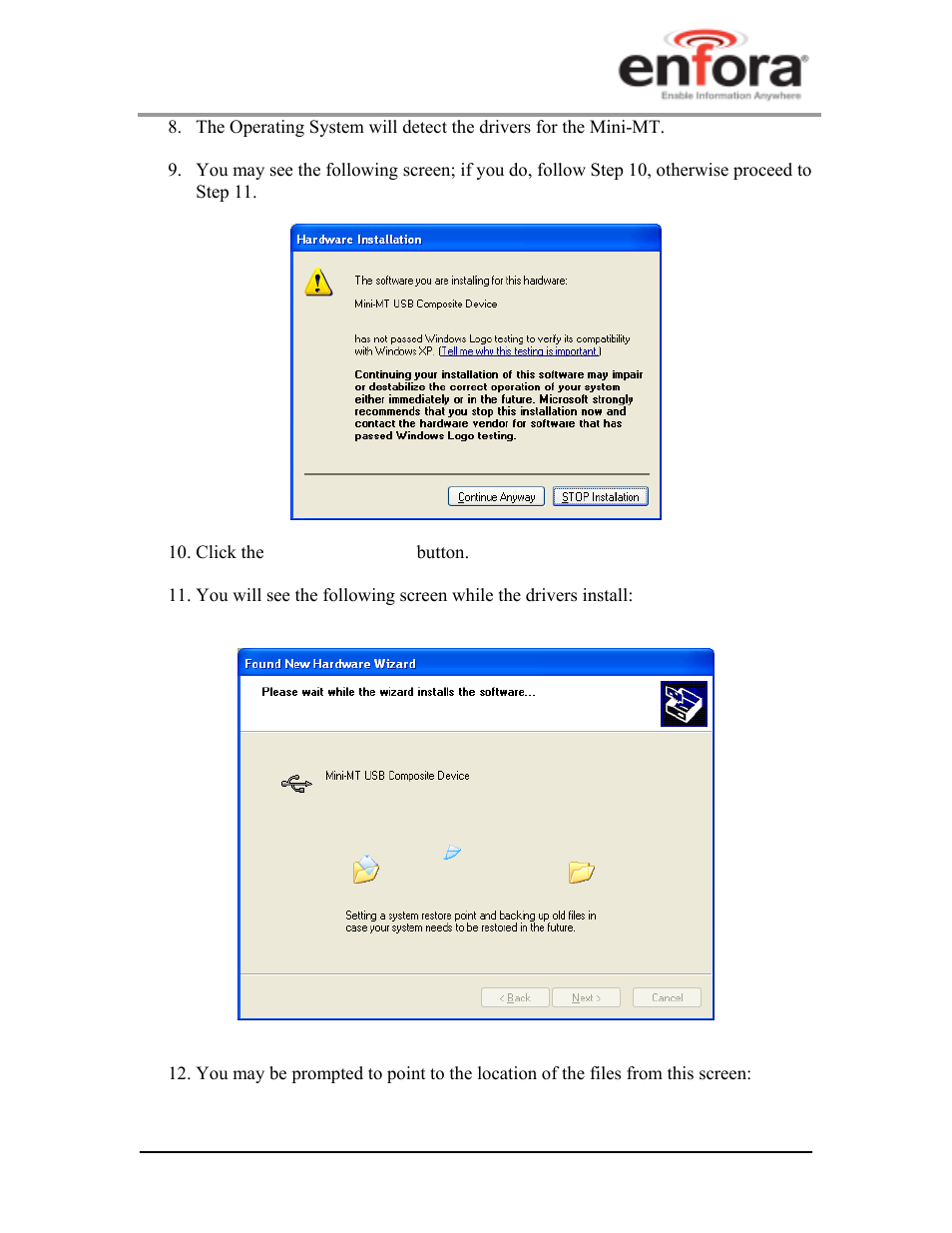Enfora GSM2228UG001 User Manual | Page 30 / 55