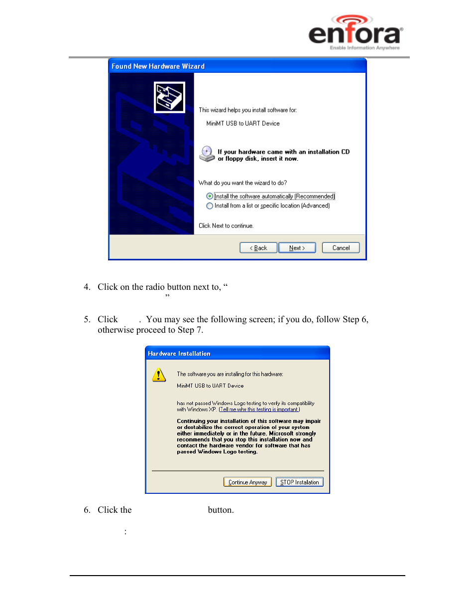 Enfora GSM2228UG001 User Manual | Page 33 / 55