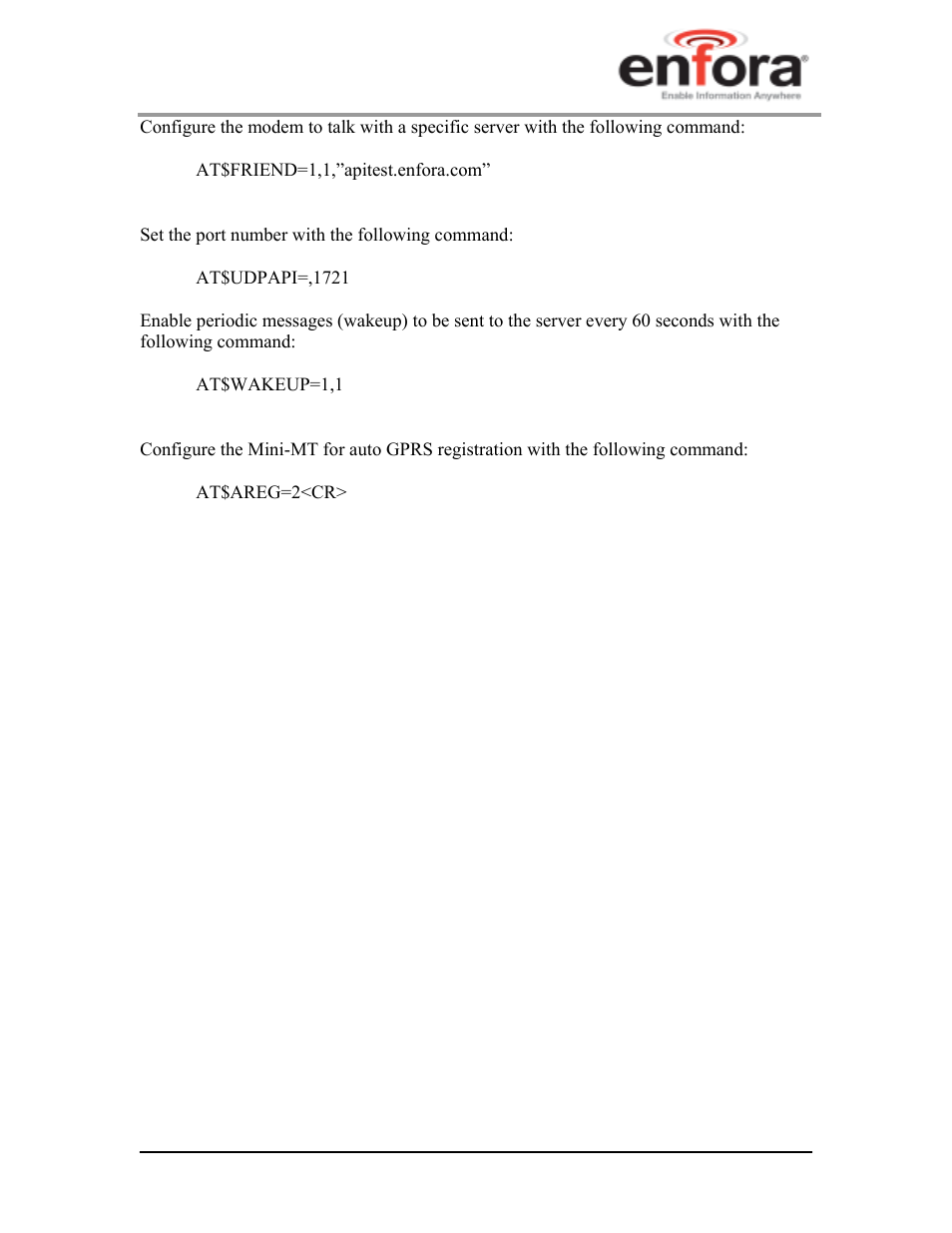Enfora GSM2228UG001 User Manual | Page 44 / 55