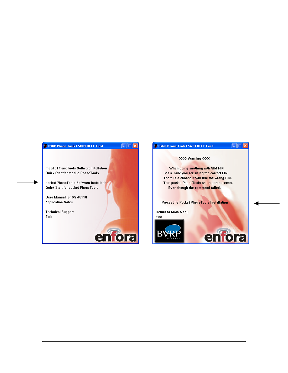 Pocket phonetools, Installing pocket phonetools for pocket pc | Enfora GSM0110 User Manual | Page 13 / 44