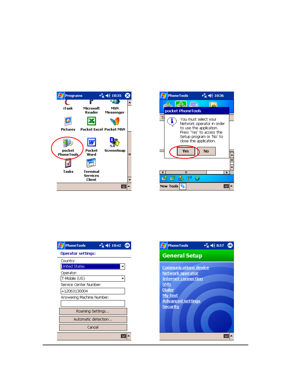 Running pocket phonetools | Enfora GSM0110 User Manual | Page 18 / 44