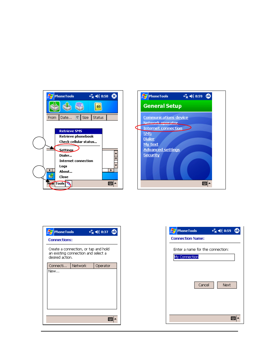 Creating a gprs connection | Enfora GSM0110 User Manual | Page 23 / 44