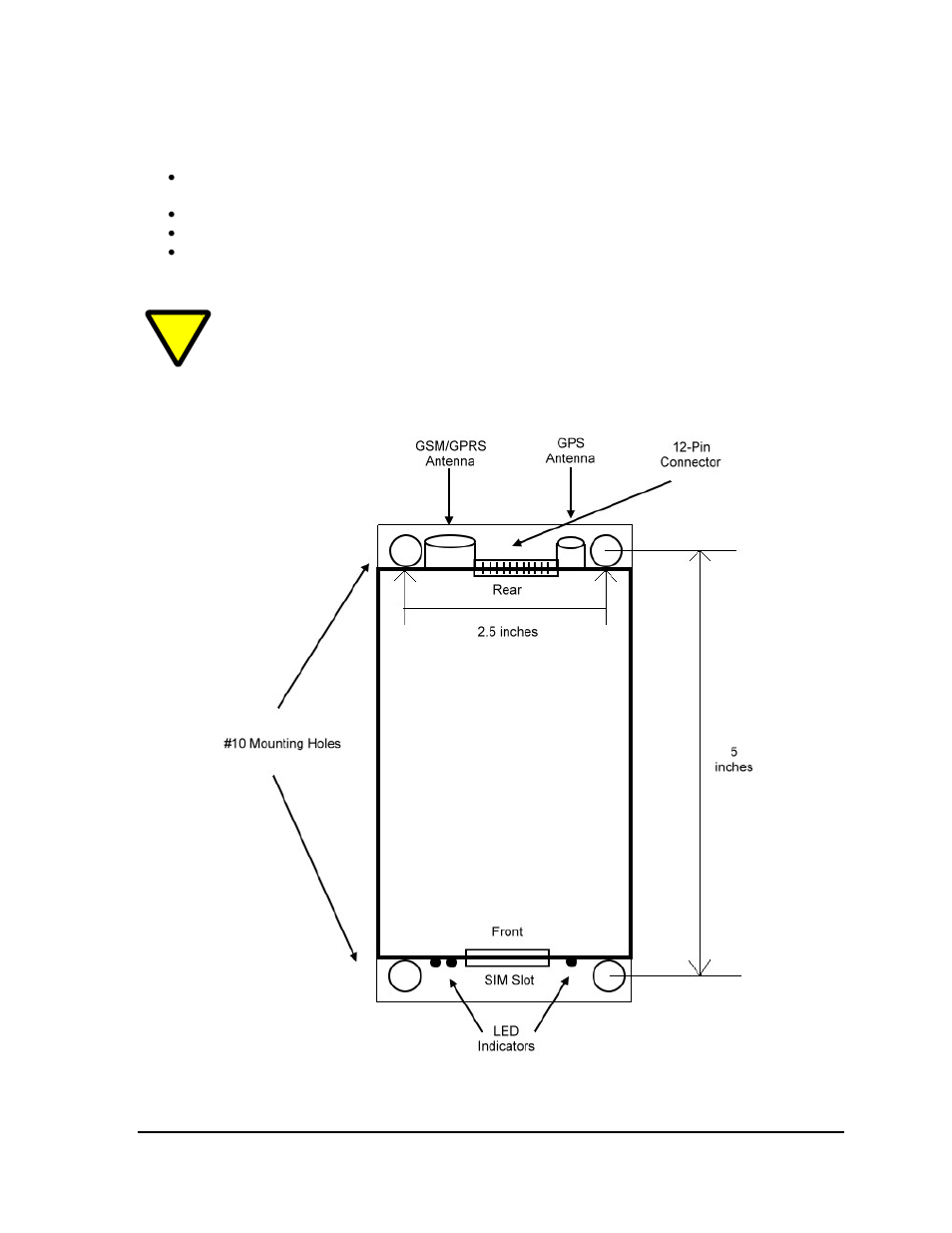 2 installation, 1 mounting dimensions, Installation | Mounting dimensions | Enfora GSM2218 User Manual | Page 11 / 27