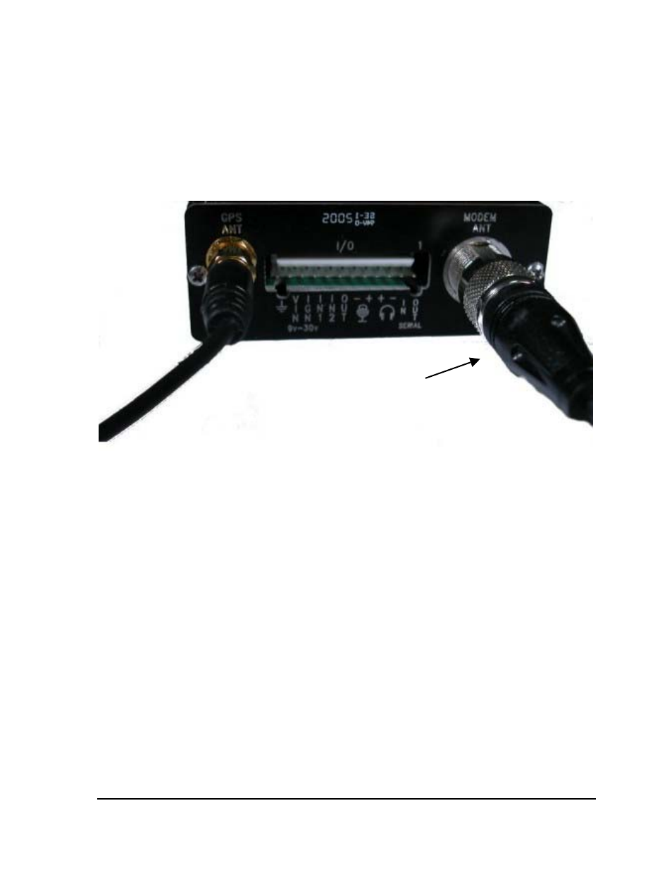 5 connecting gsm/gprs modem antenna, Connecting gsm/gprs modem antenna, Figure 11 - gsm/gprs antenna connection | Enfora GSM2218 User Manual | Page 21 / 27