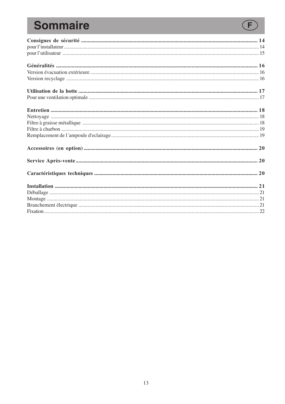 Sommaire | Electrolux EFCL 650-EFC 12011 User Manual | Page 13 / 80