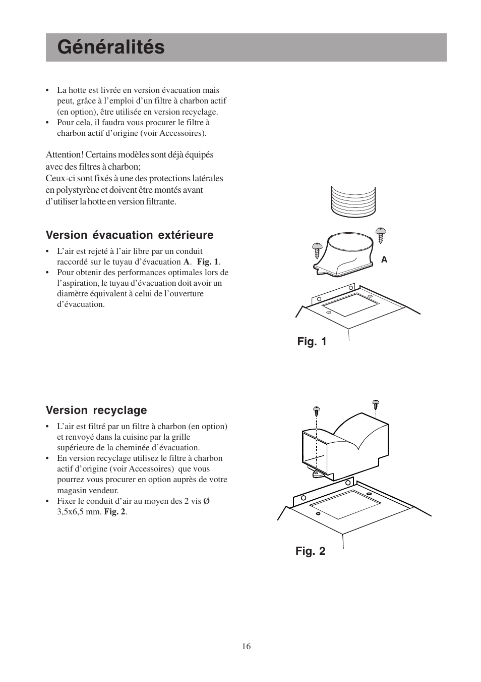 Généralités | Electrolux EFCL 650-EFC 12011 User Manual | Page 16 / 80