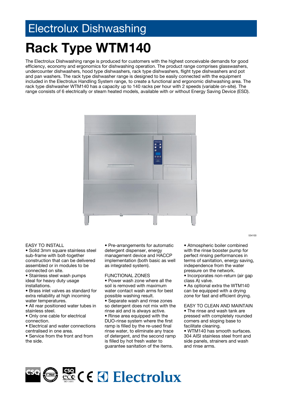 Electrolux 534125 User Manual | 6 pages