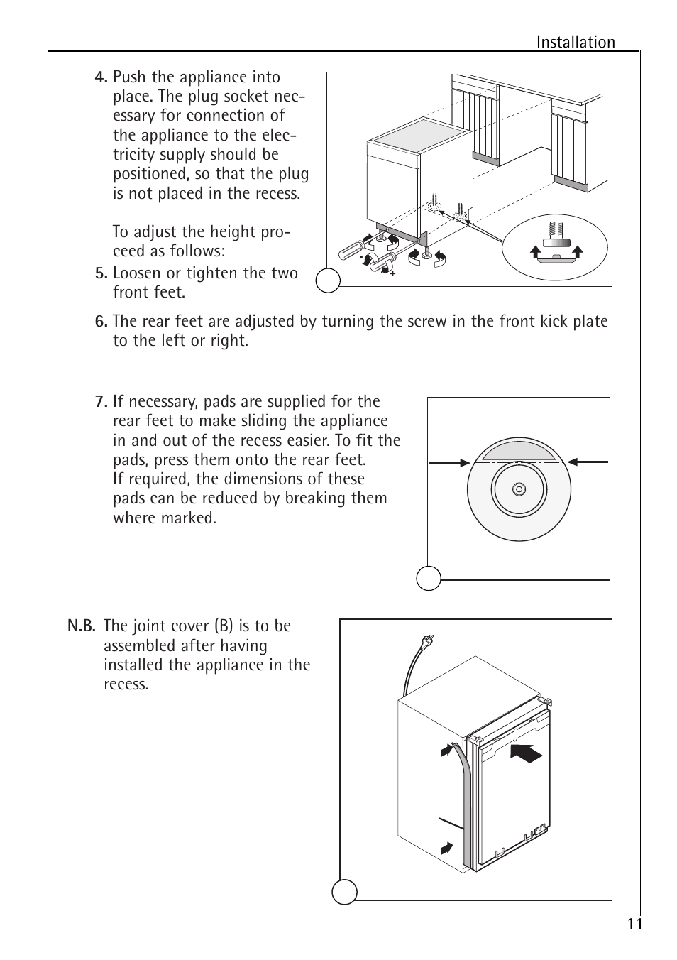 Installation | Electrolux 86000 i User Manual | Page 11 / 28