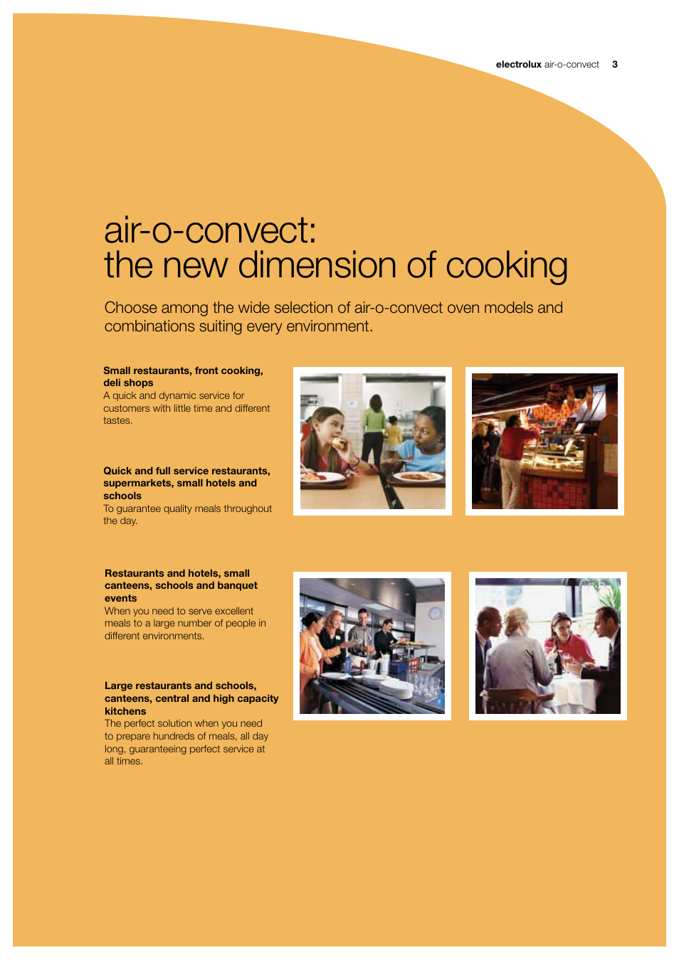 Air-o-convect: the new dimension of cooking | Electrolux 922090 User Manual | Page 3 / 16