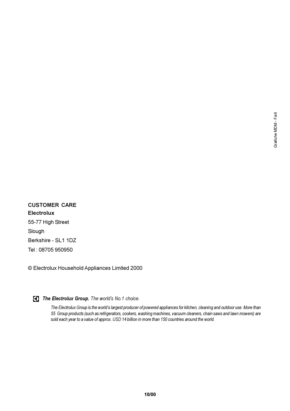 Electrolux EK 5741 User Manual | Page 20 / 20