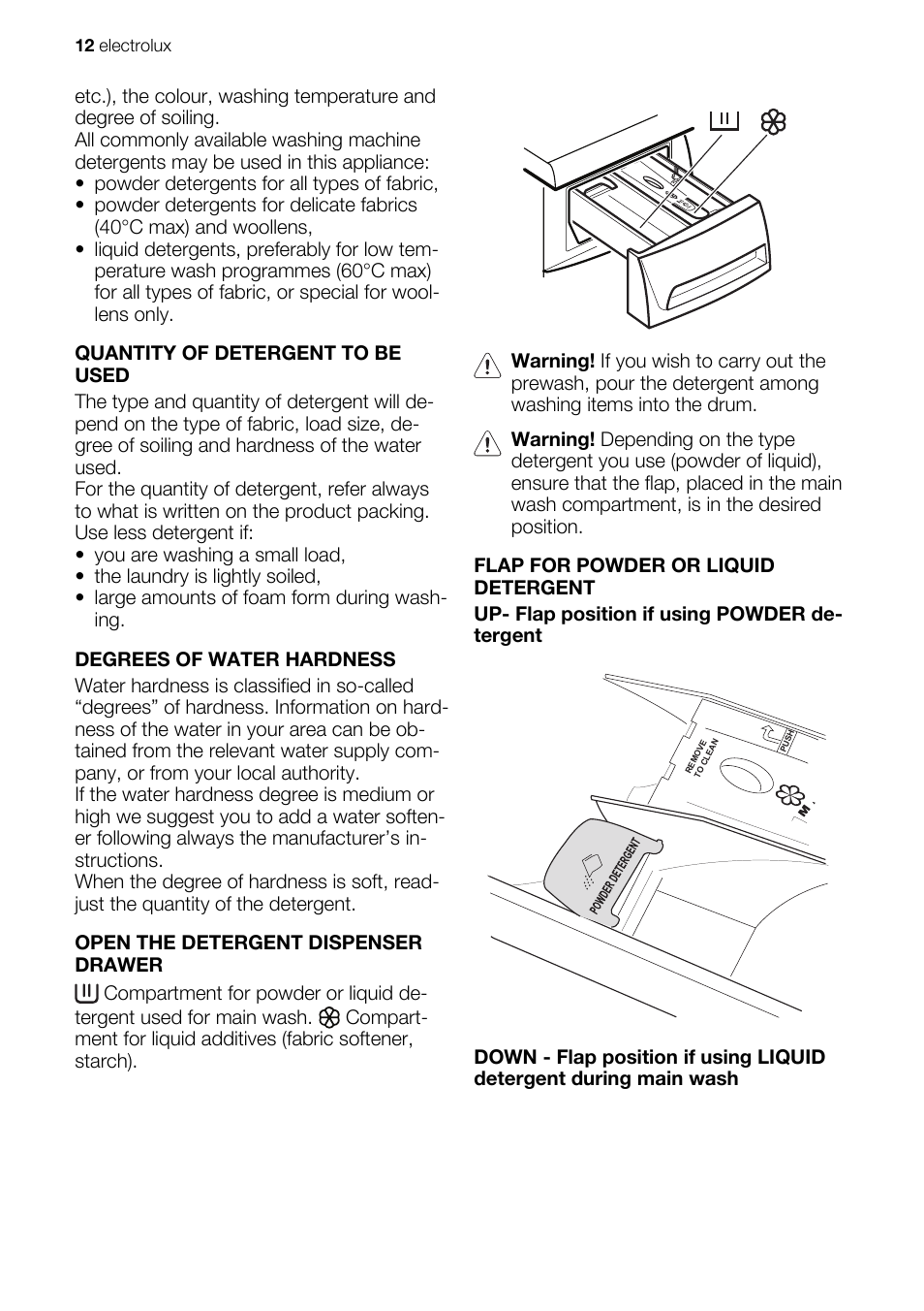 Electrolux EWP 86100 W User Manual | Page 12 / 28