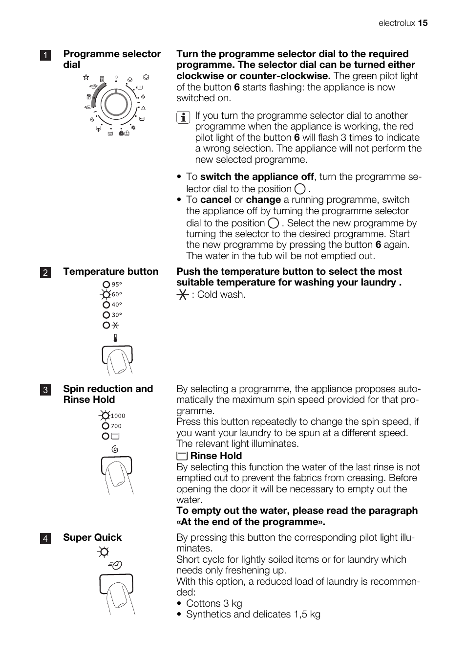 Electrolux EWP 86100 W User Manual | Page 15 / 28