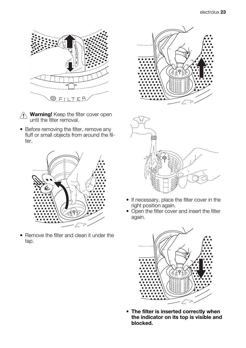 Electrolux EWP 86100 W User Manual | Page 23 / 28