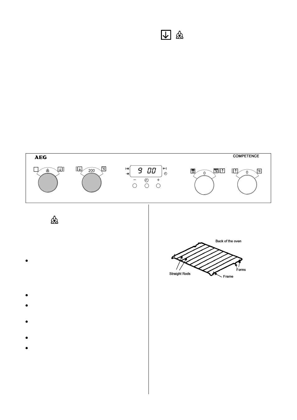 The main fan oven | Electrolux D4150-1 User Manual | Page 18 / 48
