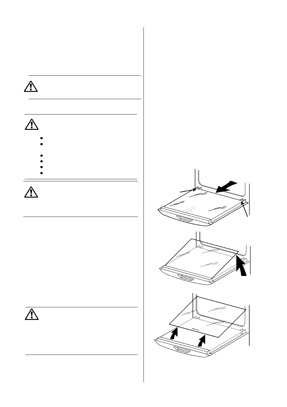 Cleaning inside the ovens, Cleaning the door glass to remove the inner glass | Electrolux D4150-1 User Manual | Page 32 / 48