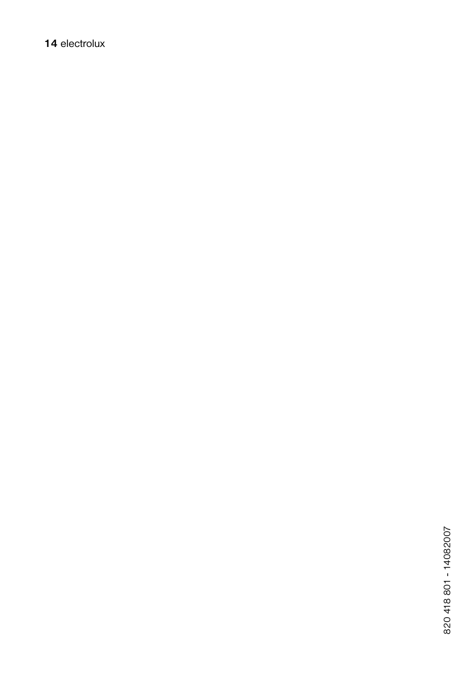 Electrolux ECF24460W User Manual | Page 14 / 16