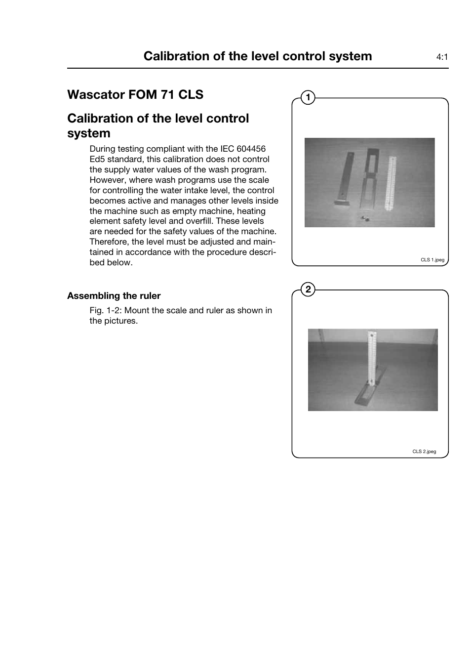 Calibration of the level control system | Electrolux FOM 71 CLS User Manual | Page 13 / 164