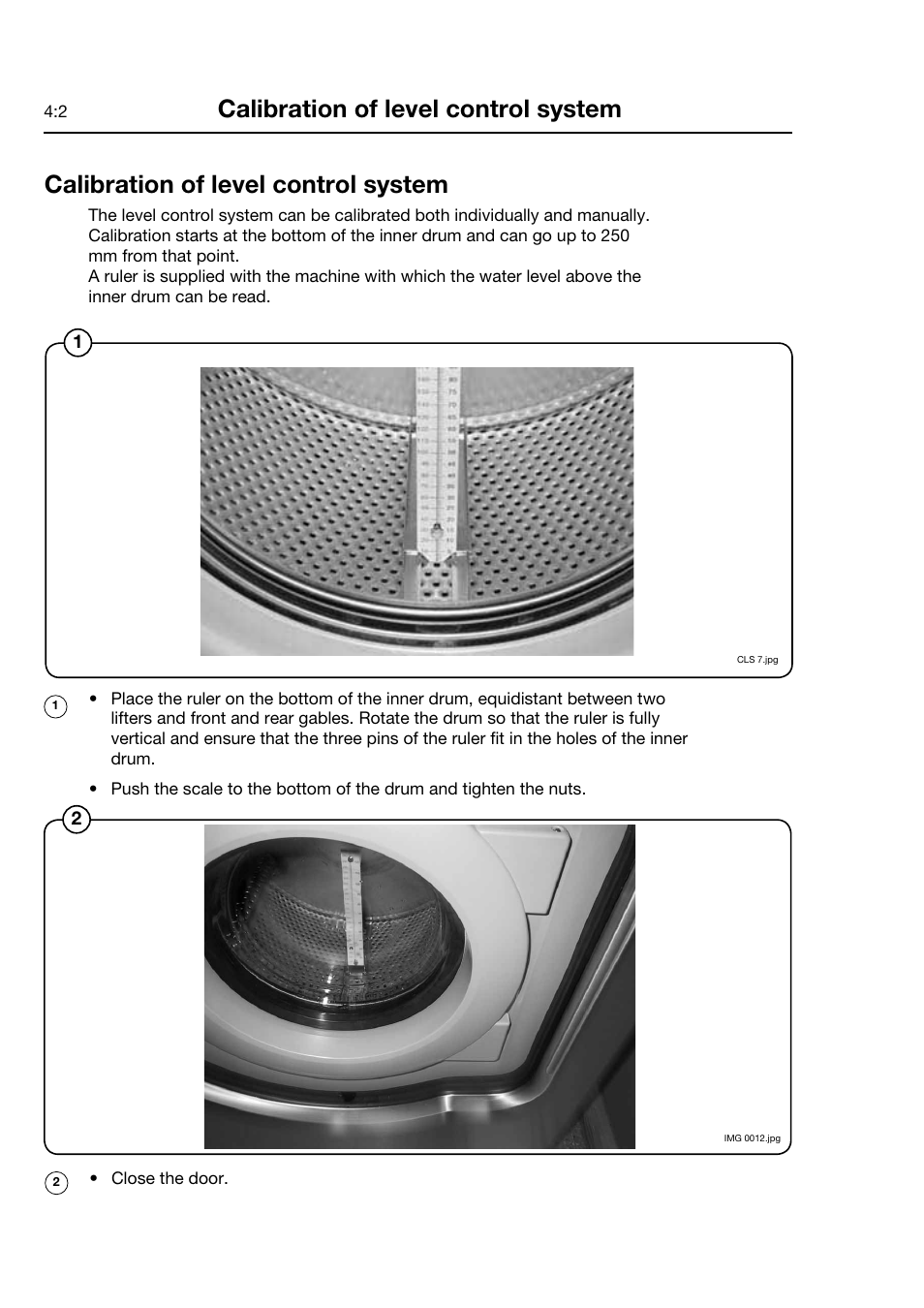 Calibration of level control system | Electrolux FOM 71 CLS User Manual | Page 14 / 164