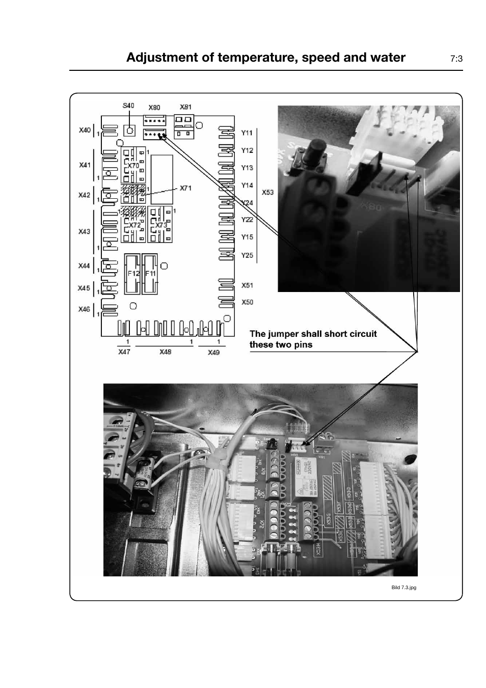 Adjustment of temperature, speed and water | Electrolux FOM 71 CLS User Manual | Page 29 / 164