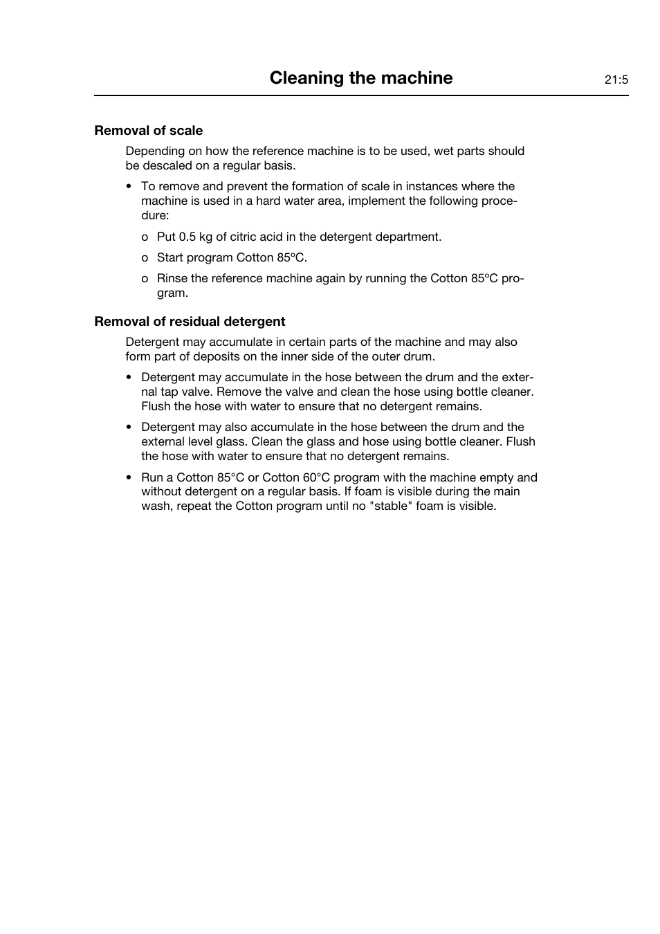 Cleaning the machine | Electrolux FOM 71 CLS User Manual | Page 77 / 164