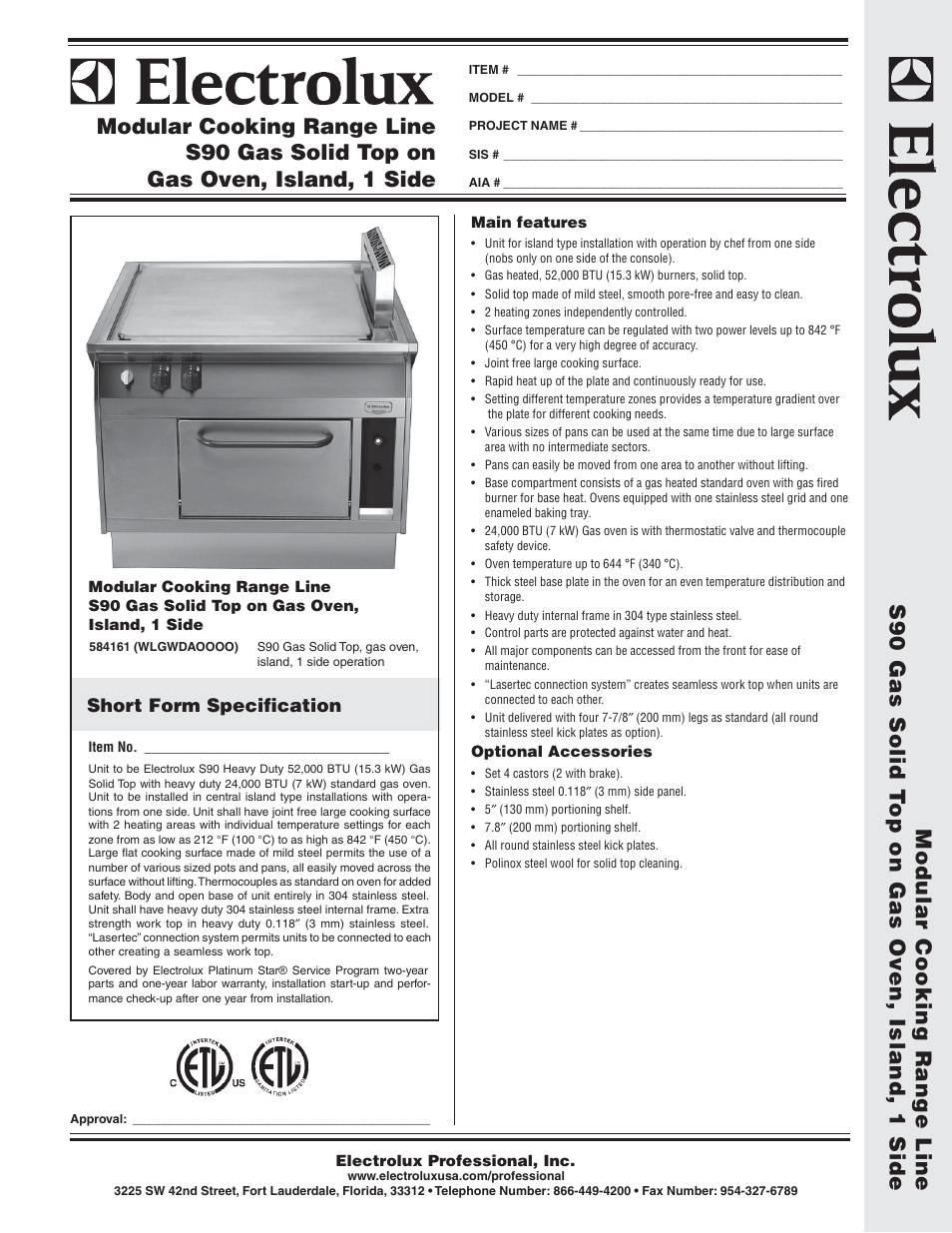 Electrolux 584161 User Manual | 2 pages